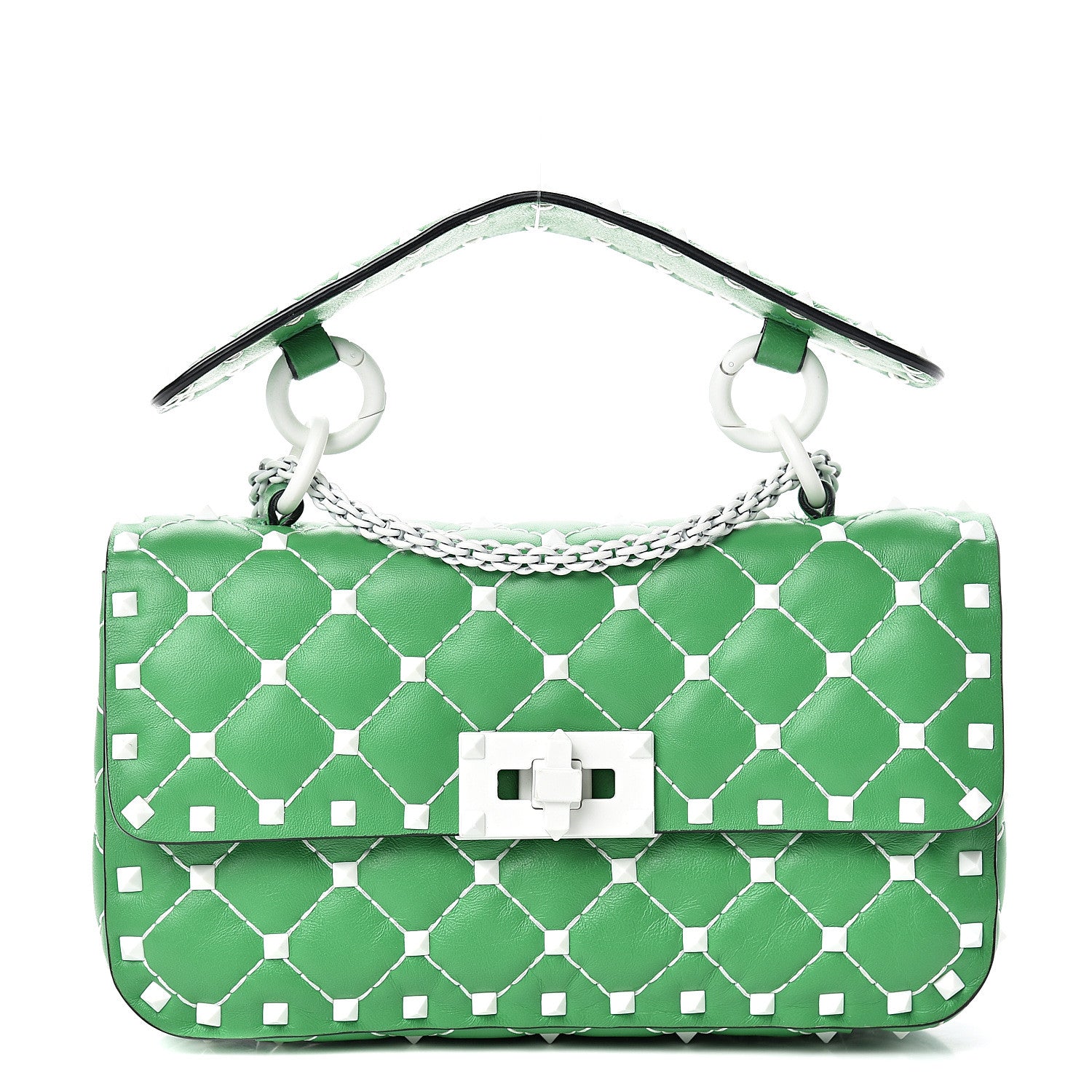 Valentino Garavani Nappa Small Free Rockstud Spike Shoulder Bag Peppermint 1 of 11