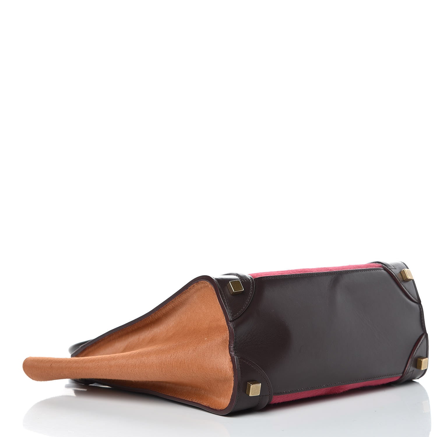 Celine Pony Hair Smooth Calfskin Micro Tri-Color Luggage Pink 4 of 13