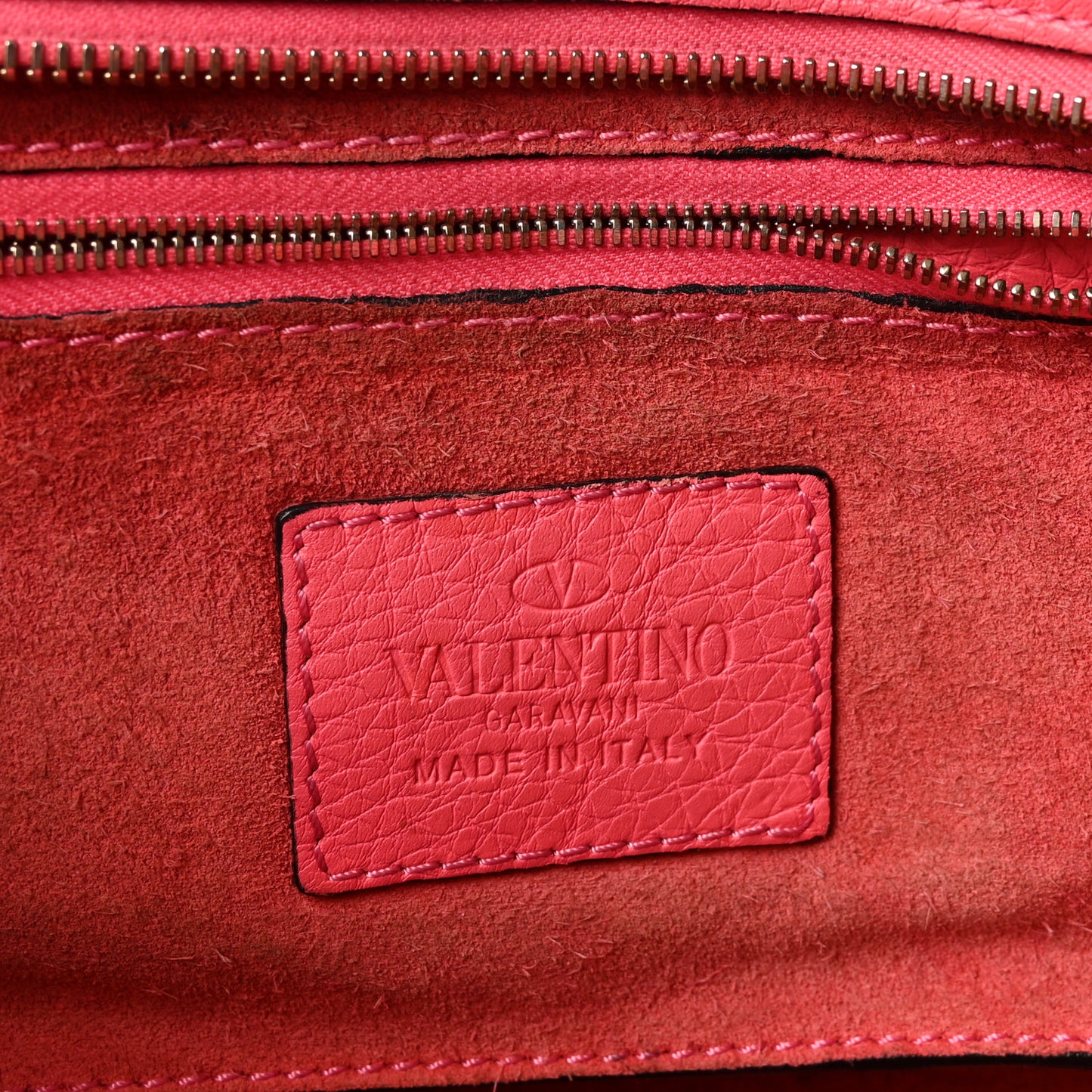Vitello Small Rockstud Tote Fuxia Fluo