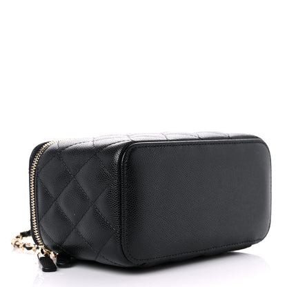 Chanel Caviar Quilted Small Vanity Case With Chain Black 4 of 11
