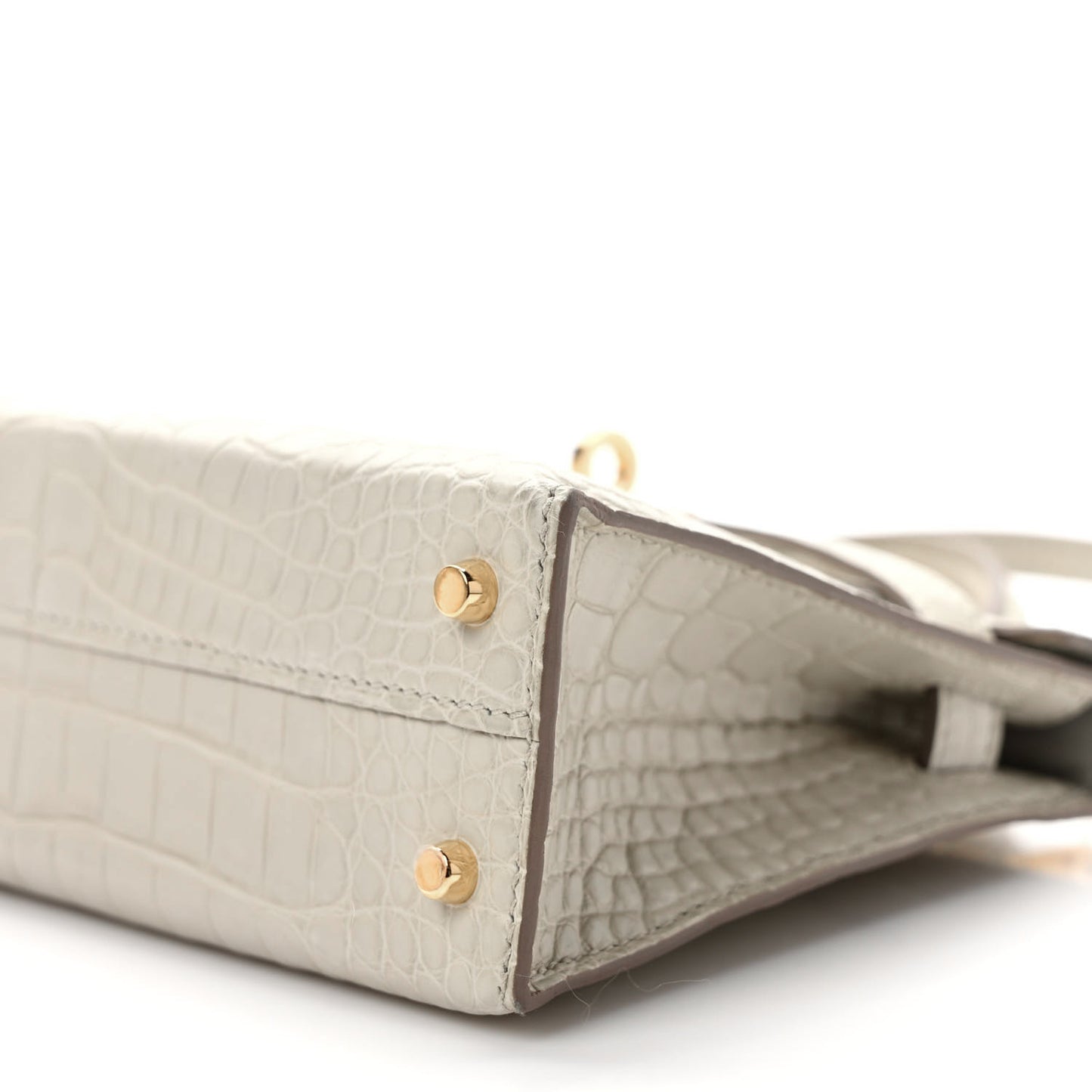Matte Alligator Mini Kelly Sellier 20 Beton