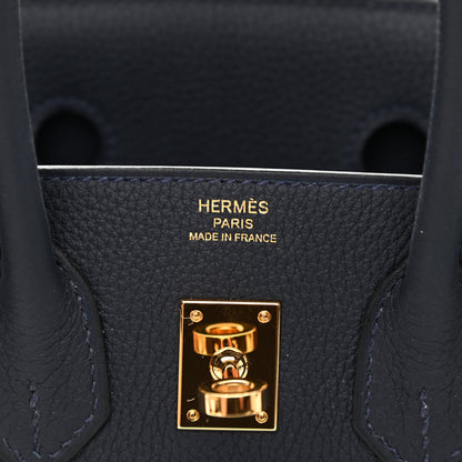 Hermes Togo Birkin 25 Bleu Nuit 6 of 11