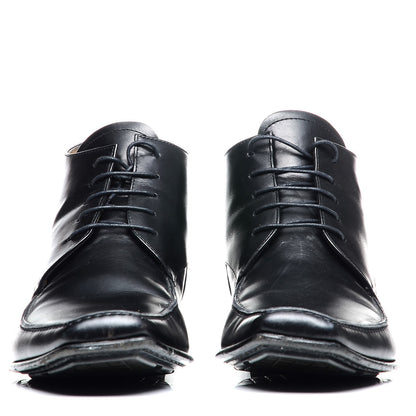 Louis Vuitton Calfskin Lace Up Ankle Boots 7 Black 2 of 10