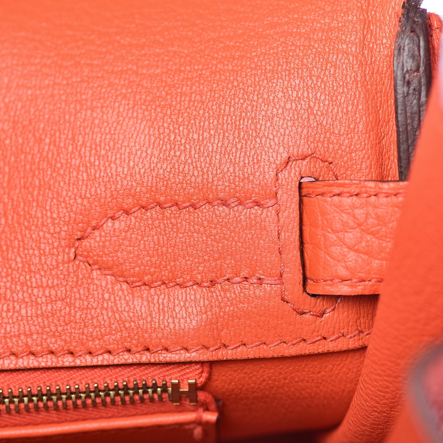 Togo Birkin 30 Orange Poppy