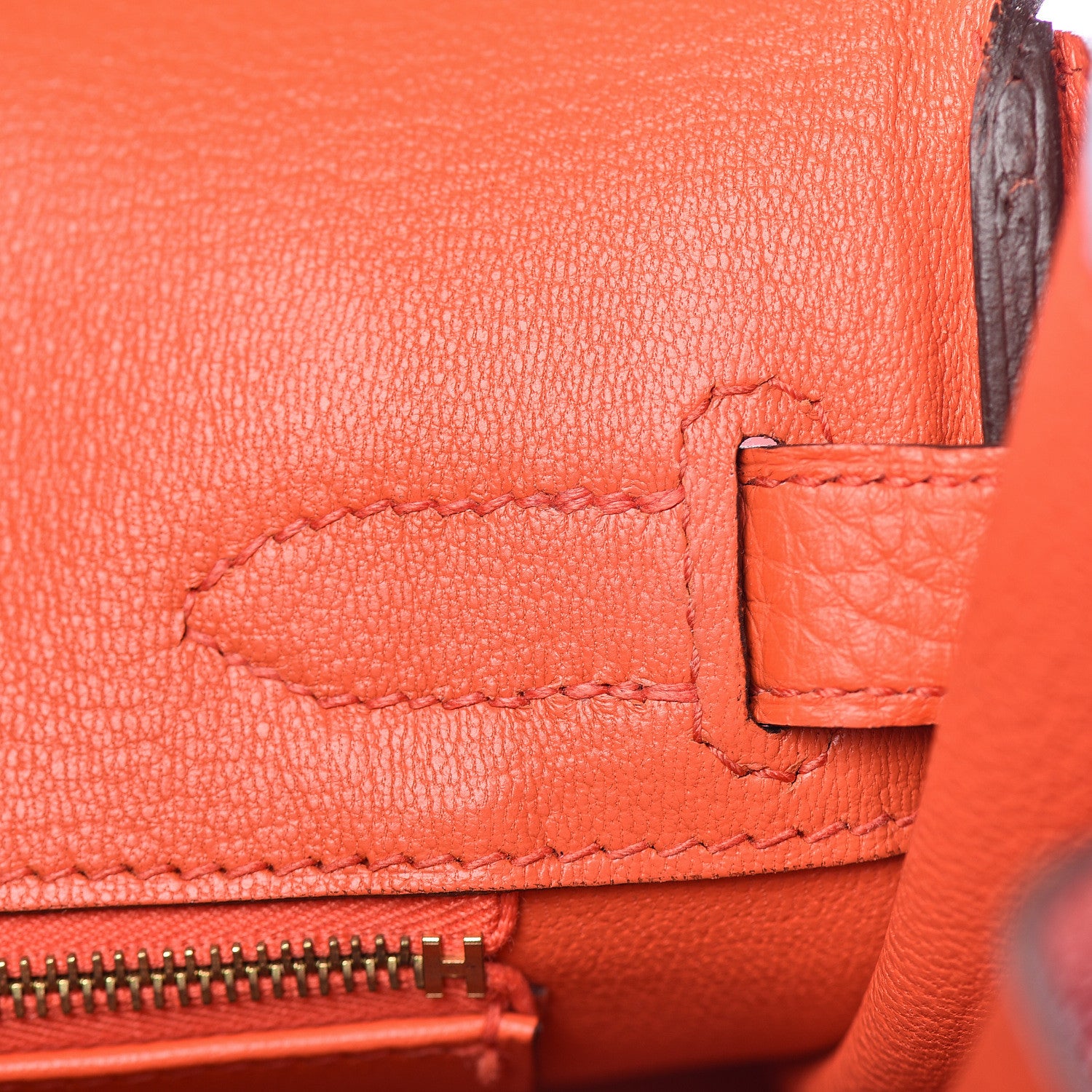 Hermes Togo Birkin 30 Orange Poppy 21 of 37