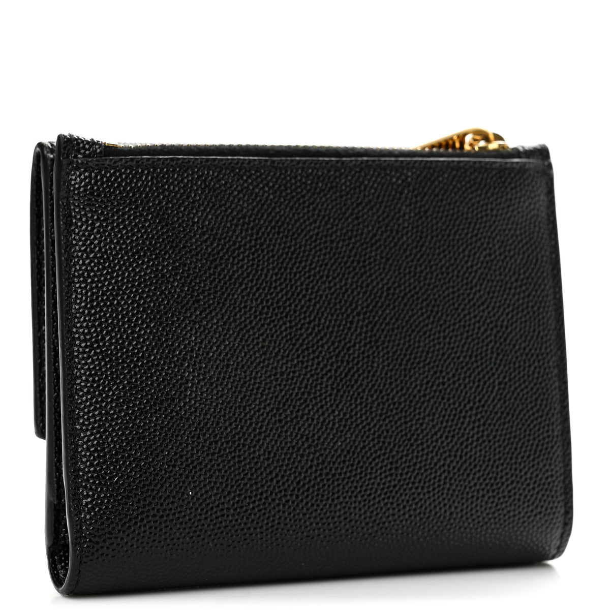 Saint Laurent Grain De Poudre Monogram Bi-Fold Wallet Black 3 of 13