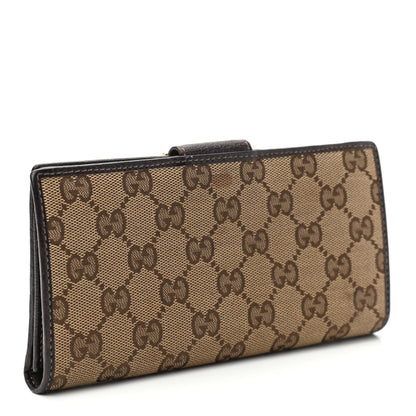 Gucci Monogram Abbey Continental Wallet Dark Brown 2 of 11