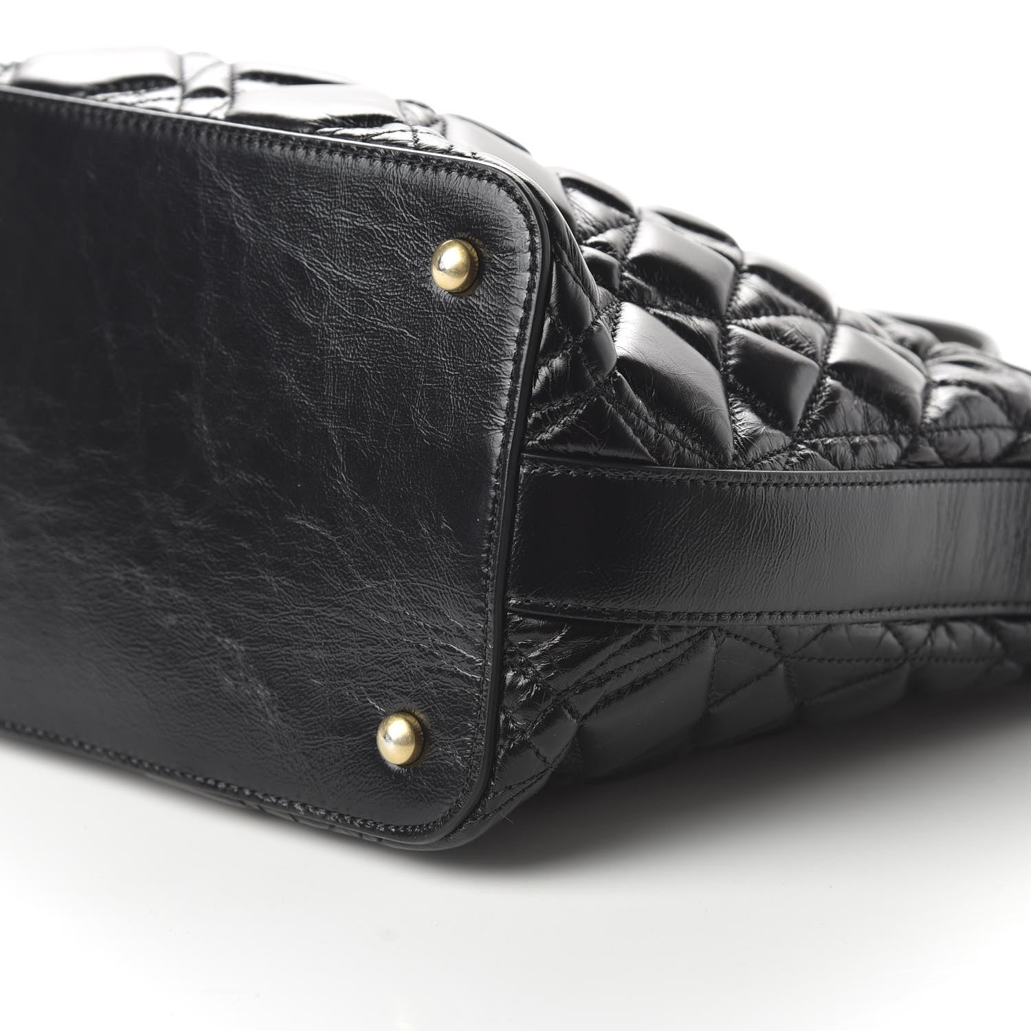Chanel Glazed Calfskin Quilted State Of The Art Hobo Black 7 of 10