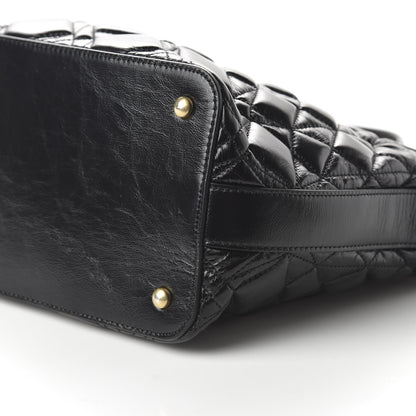 Chanel Glazed Calfskin Quilted State Of The Art Hobo Black 7 of 10