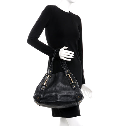 Gucci Guccissima Small Pelham Shoulder Bag Black 2 of 7