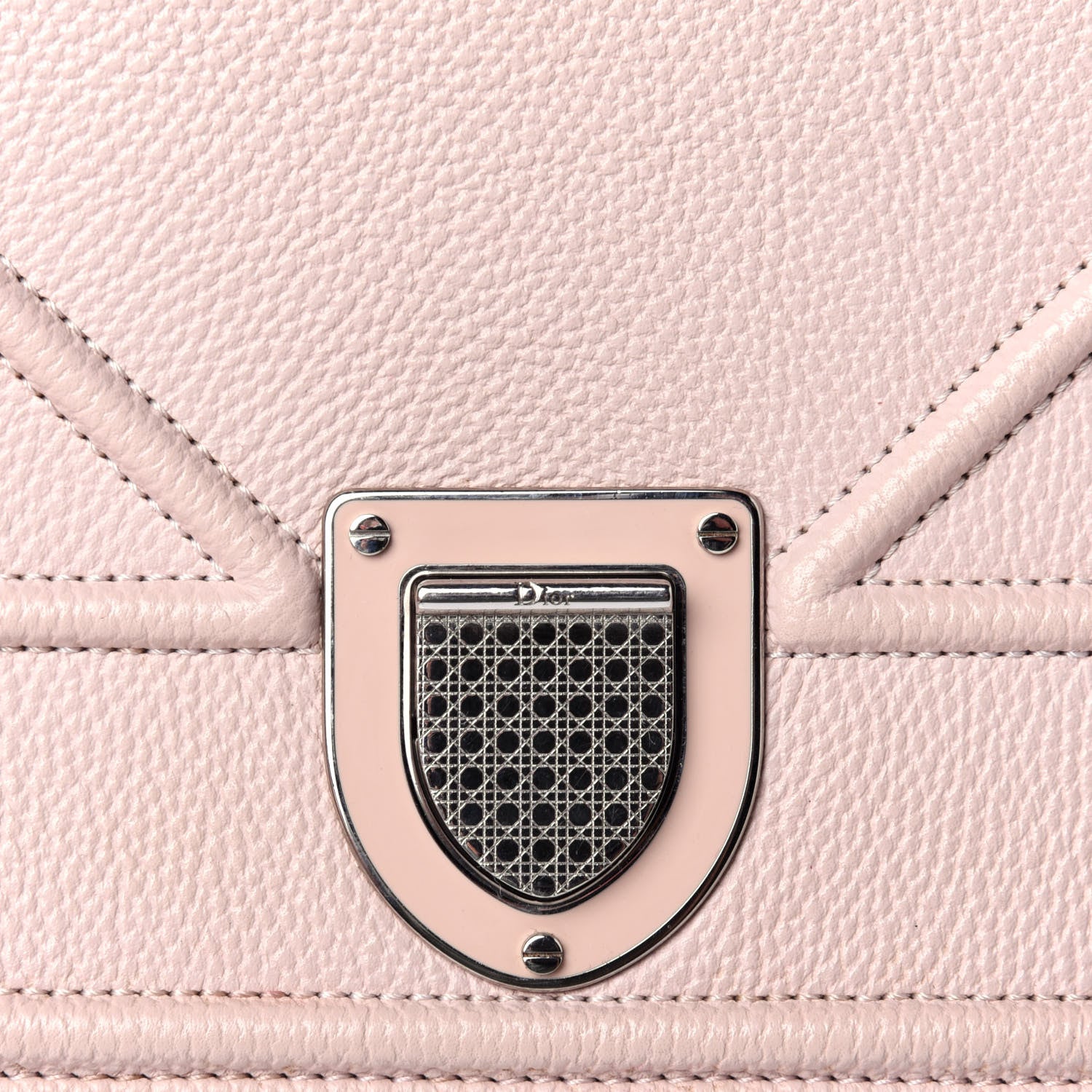 Christian Dior Grained Calfskin Cannage Medium Diorama Flap Bag Rose Poudre 10 of 10