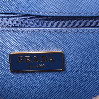 Prada Saffiano Lux Mini Promenade Tote Azzurro 6 of 10