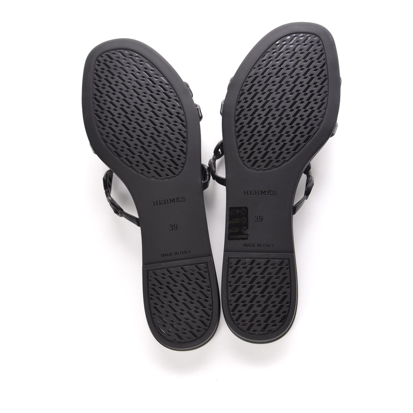 Rubber Chaine d'Ancre Rivage Sandals 39 Black