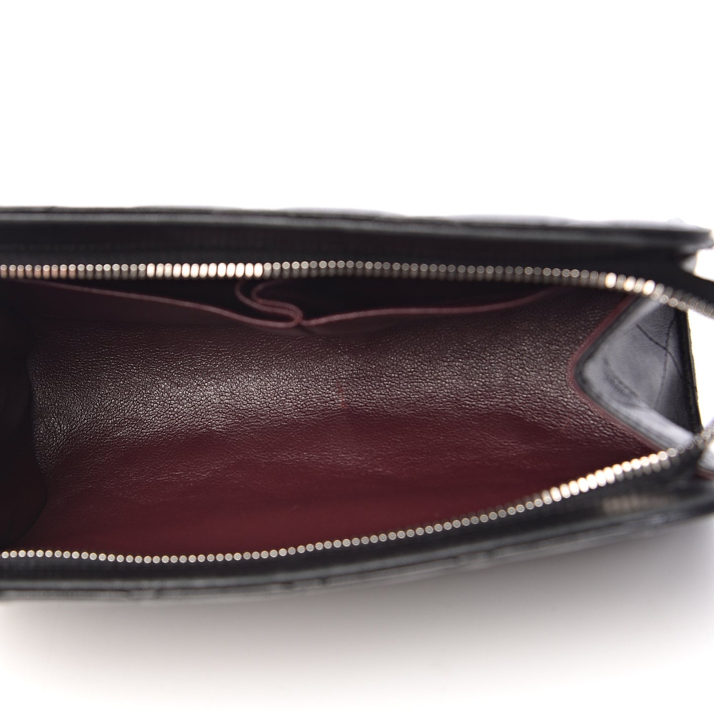 Lambskin Quilted Cosmetic Case Black