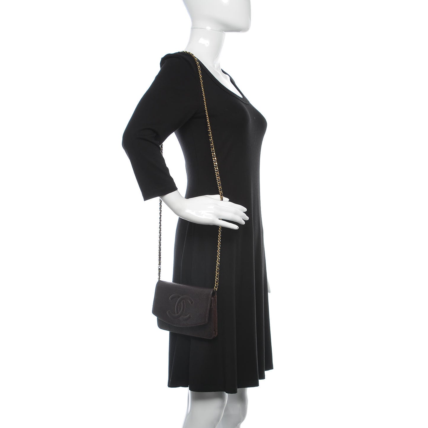 Caviar Timeless CC Wallet On Chain WOC Burgundy