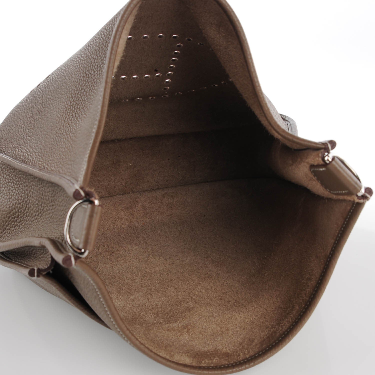 Hermes Taurillon Clemence Evelyne III GM Etoupe 10 of 14