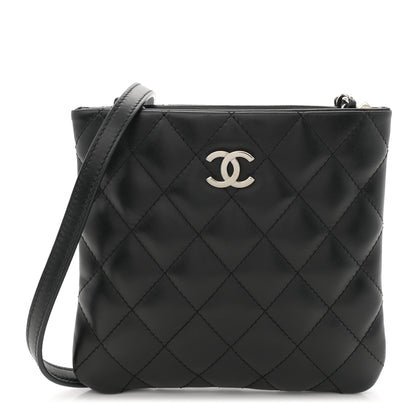 Chanel Lambskin Quilted Crossbody Bag Black 1 of 11
