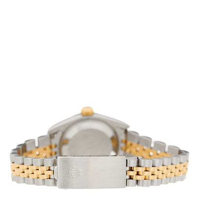 Rolex Stainless Steel 18K Yellow Gold Diamond 26mm Oyster Perpetual Datejust Watch Champagne 69173 3 of 4
