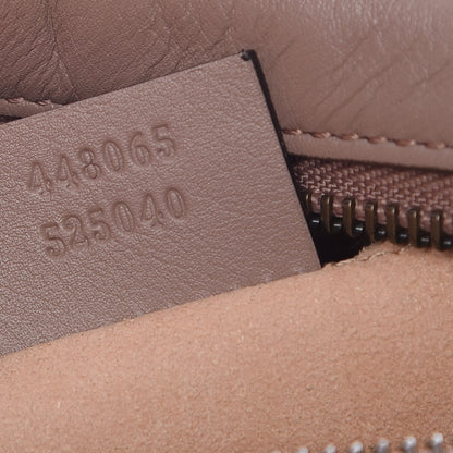 Gucci Calfskin Matelasse Mini GG Marmont Chain Shoulder Bag Nude 9 of 9