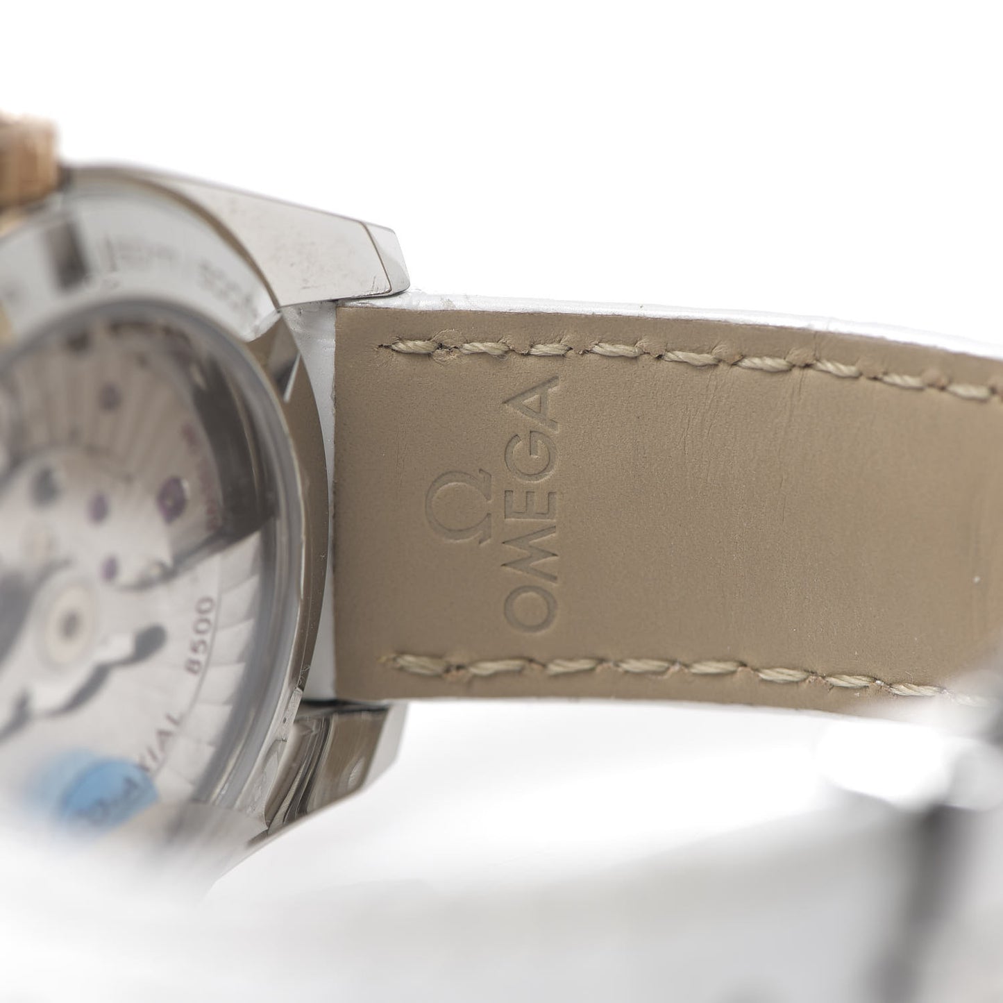 Stainless Steel 18K Red Gold Alligator Diamond 38mm Seamaster Aqua Terra Co-Axial Automatic Watch White 231.23.39.21.52.001