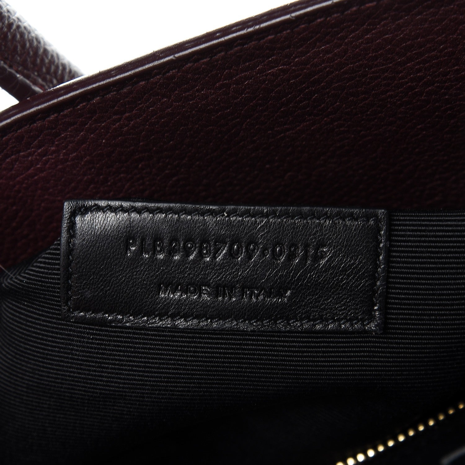 Saint Laurent Grained Calfskin Small Classic Sac De Jour Bordeaux 8 of 11