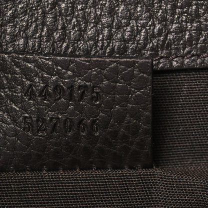 Gucci Monogram Dollar Calfskin O Drawstring Backpack Beige Ebony Testa di Moro Dark Chocolate 7 of 9
