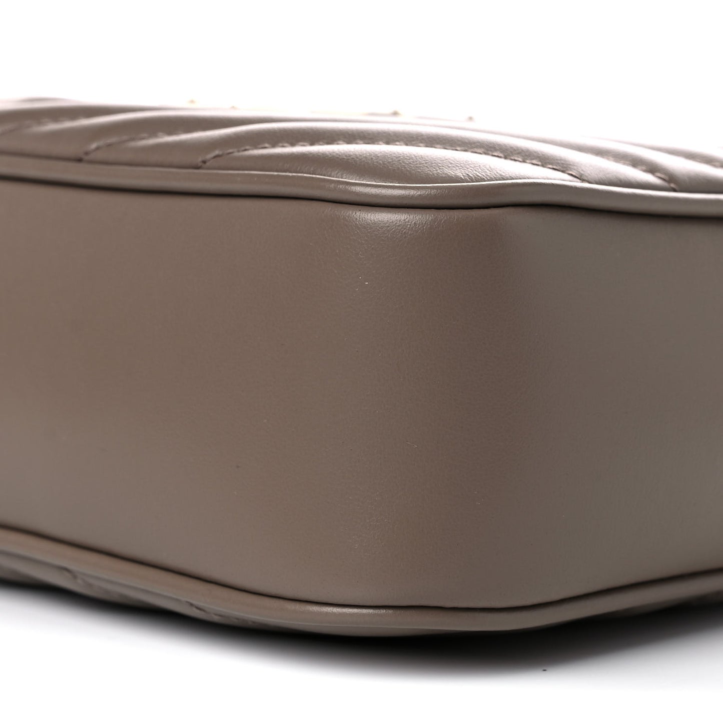 Calfskin Matelasse Monogram Lou Camera Bag Dark Latte