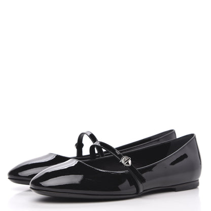 Louis Vuitton Patent Uniformes Ballet Flats 36 Black 3 of 8