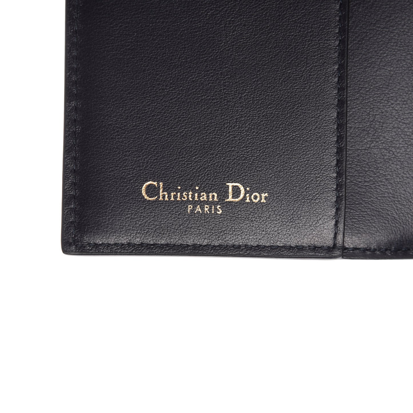 Calfskin Oblique Passport Holder Blue