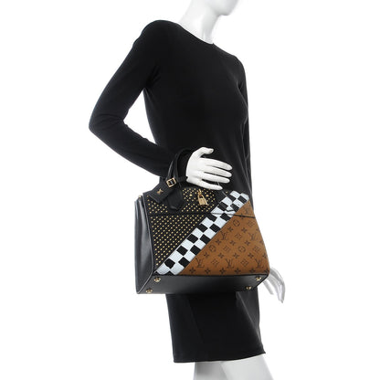 Louis Vuitton Calfskin Reverse Monogram City Steamer MM 3 of 9