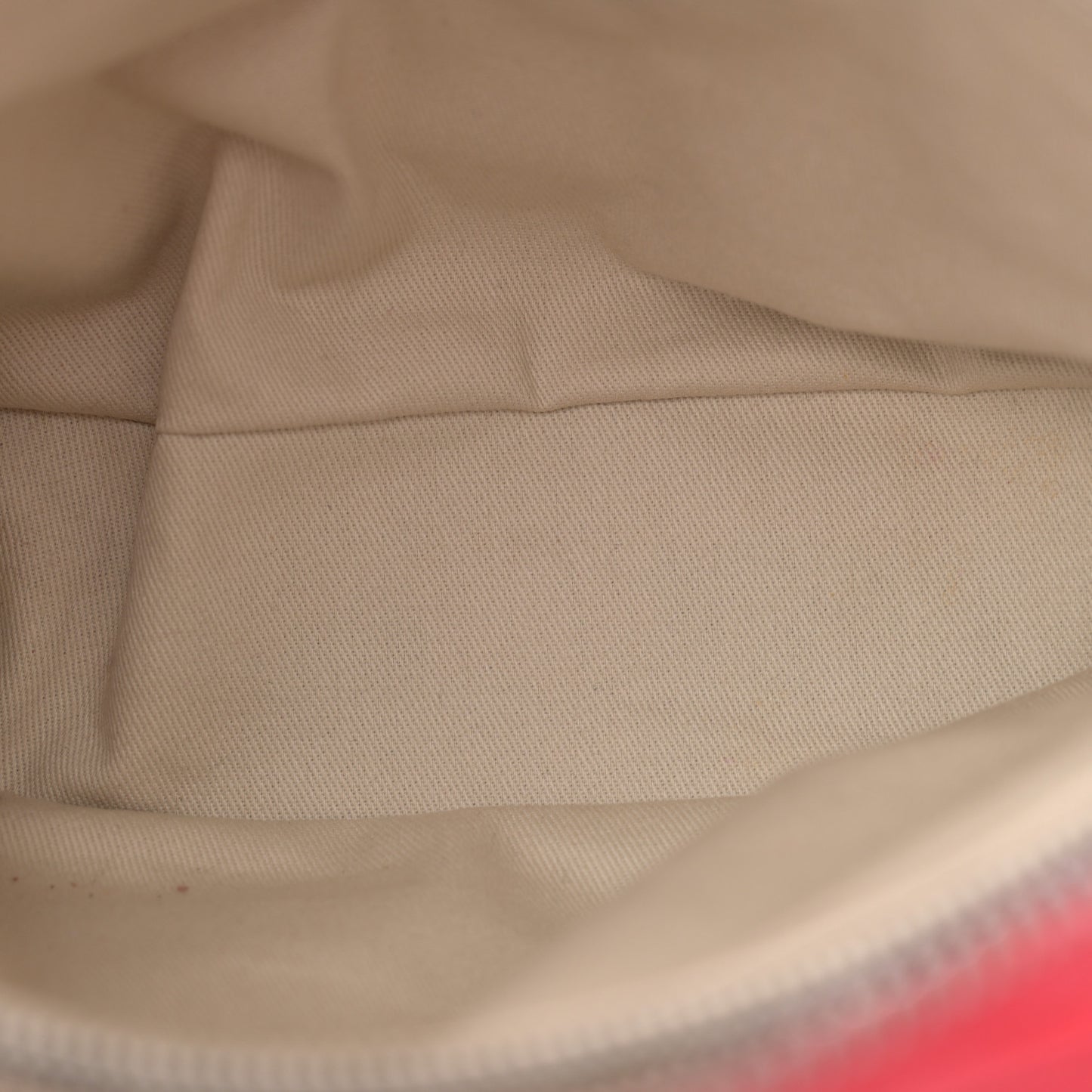 Shiny Sheepskin Quilted Medium Shopping Tote Red