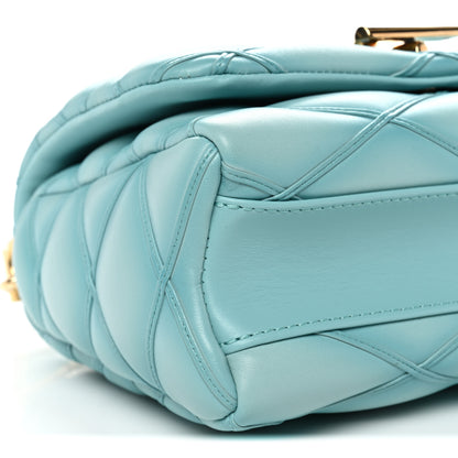 Louis Vuitton Lambskin Malletage Top Handle GO-14 MM Lagoon 9 of 10