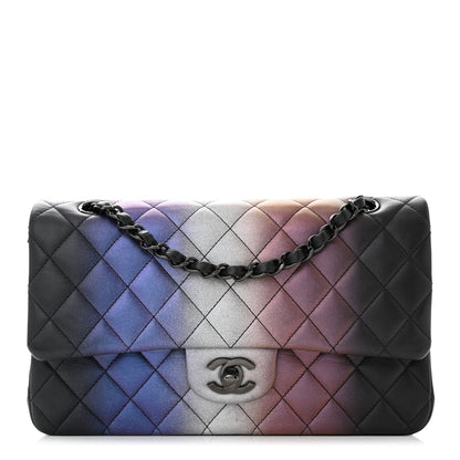 Chanel Calfskin Quilted Ombre Medium Double Flap Black 1 of 11