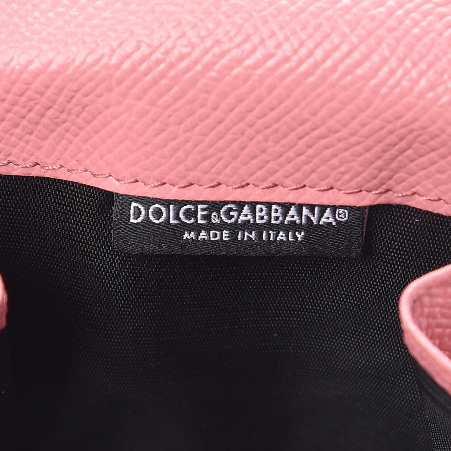 Dolce & Gabbana Dauphine Embellished Logo Wallet Pink 7 of 8