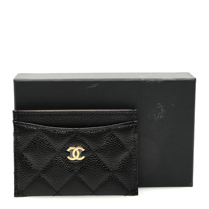 Chanel Caviar Quilted Card Holder Black 8 of 8