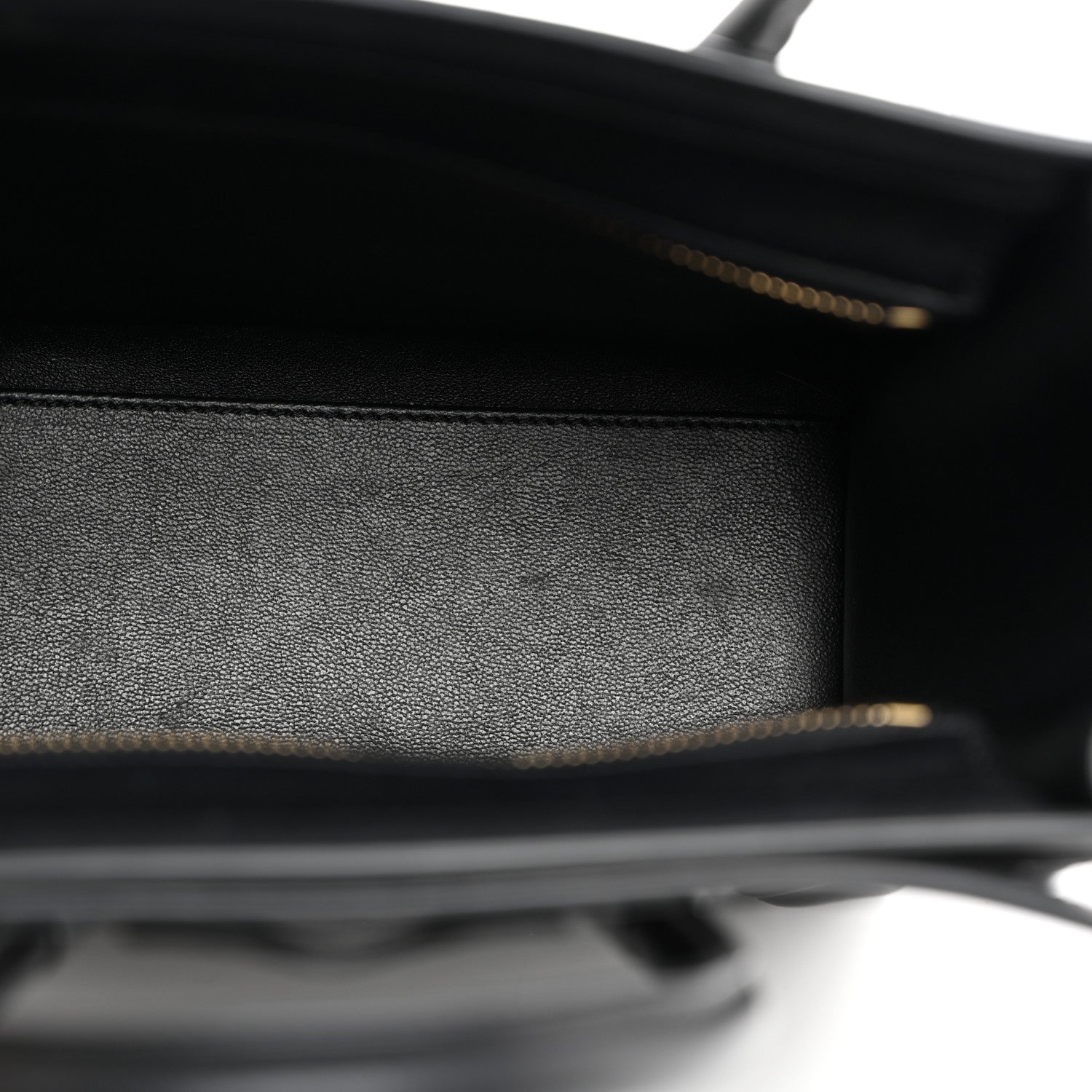 Celine Smooth Calfskin Nano Luggage Black 5 of 10