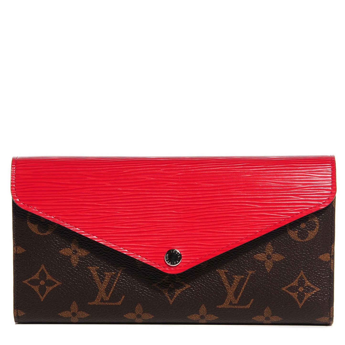 Monogram Epi Marie-Lou Long Wallet Coquelicot