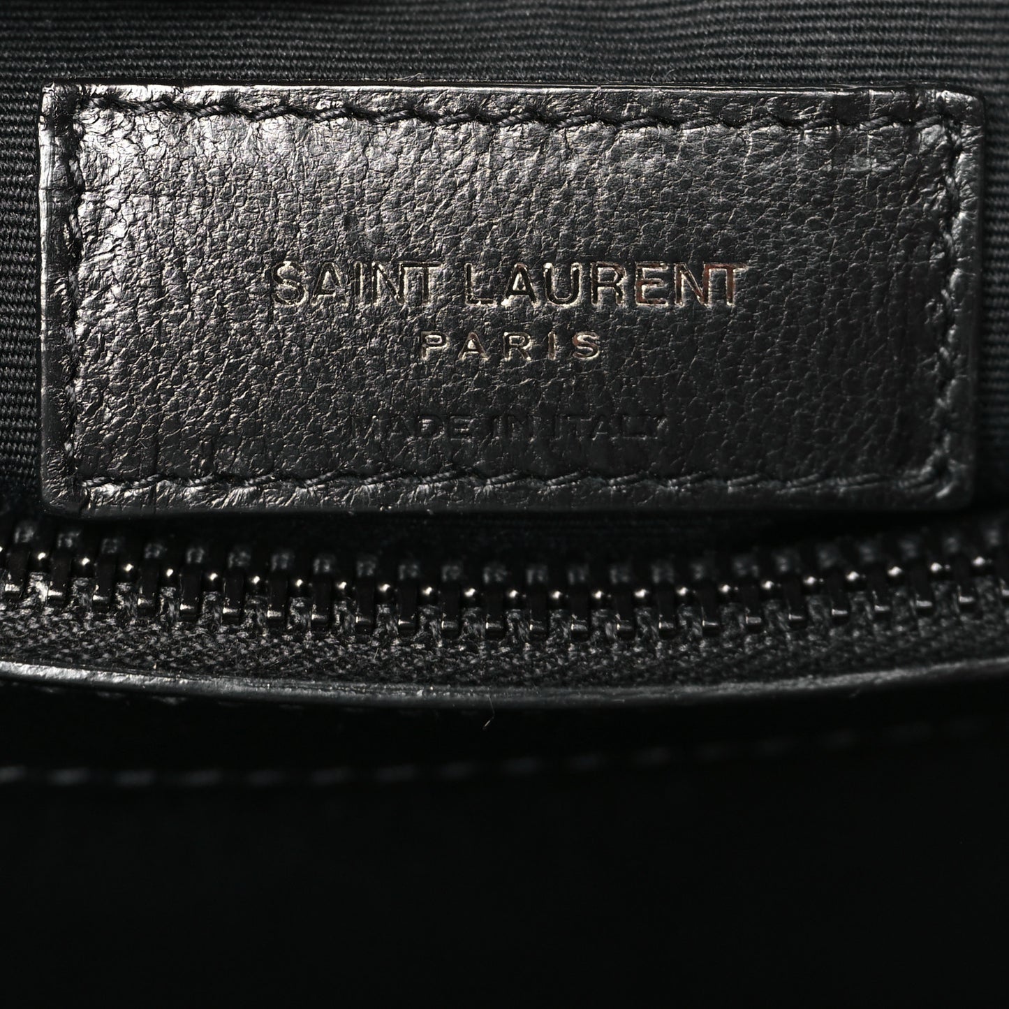 Calfskin Y Quilted Monogram Monochrome Medium Loulou Chain Satchel Black