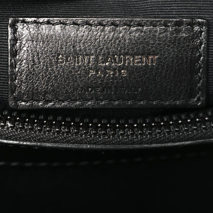 Saint Laurent Calfskin Y Quilted Monogram Monochrome Medium Loulou Chain Satchel Black 6 of 10