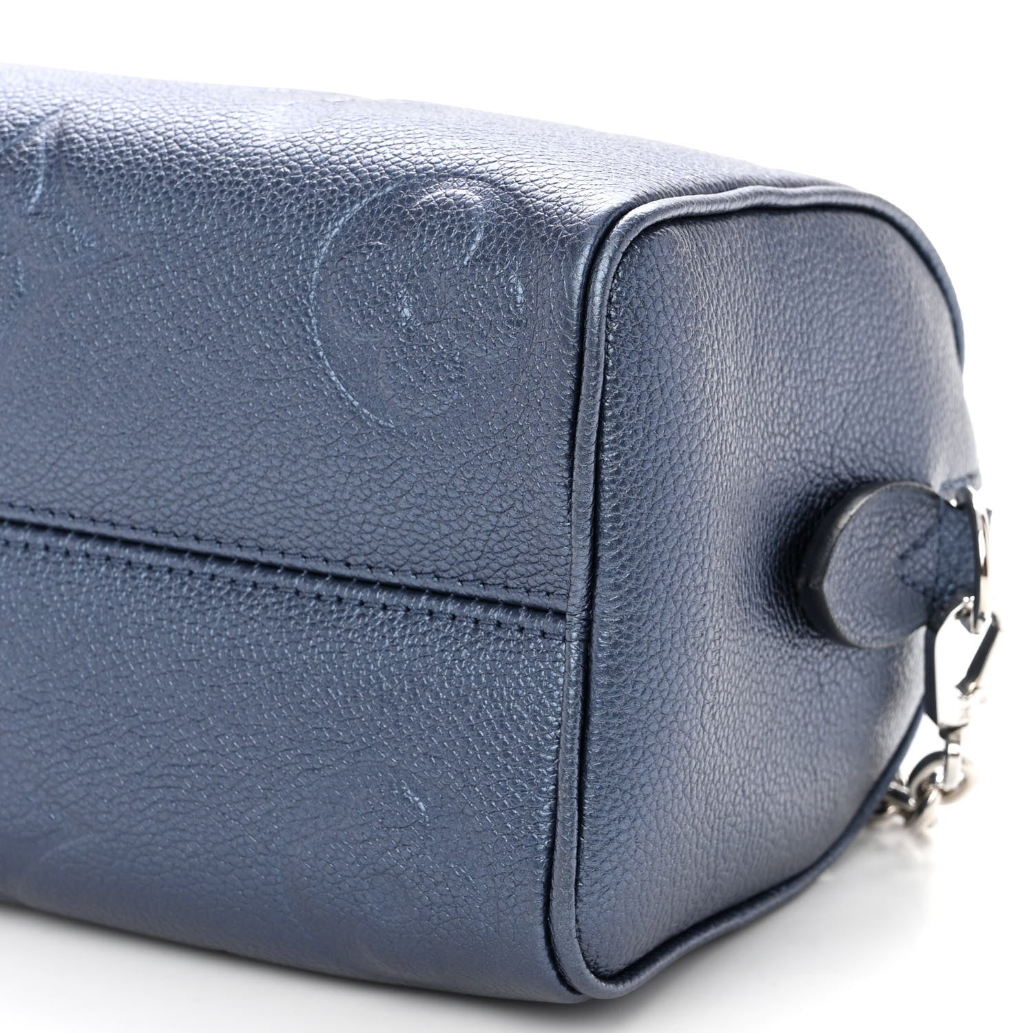 Louis Vuitton Metallic Empreinte Monogram Giant Speedy Bandouliere 20 Navy Nacre 9 of 9