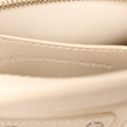 Balenciaga Grained Calfskin Neo Classic Silver Hardware Mini City Cream 8 of 12