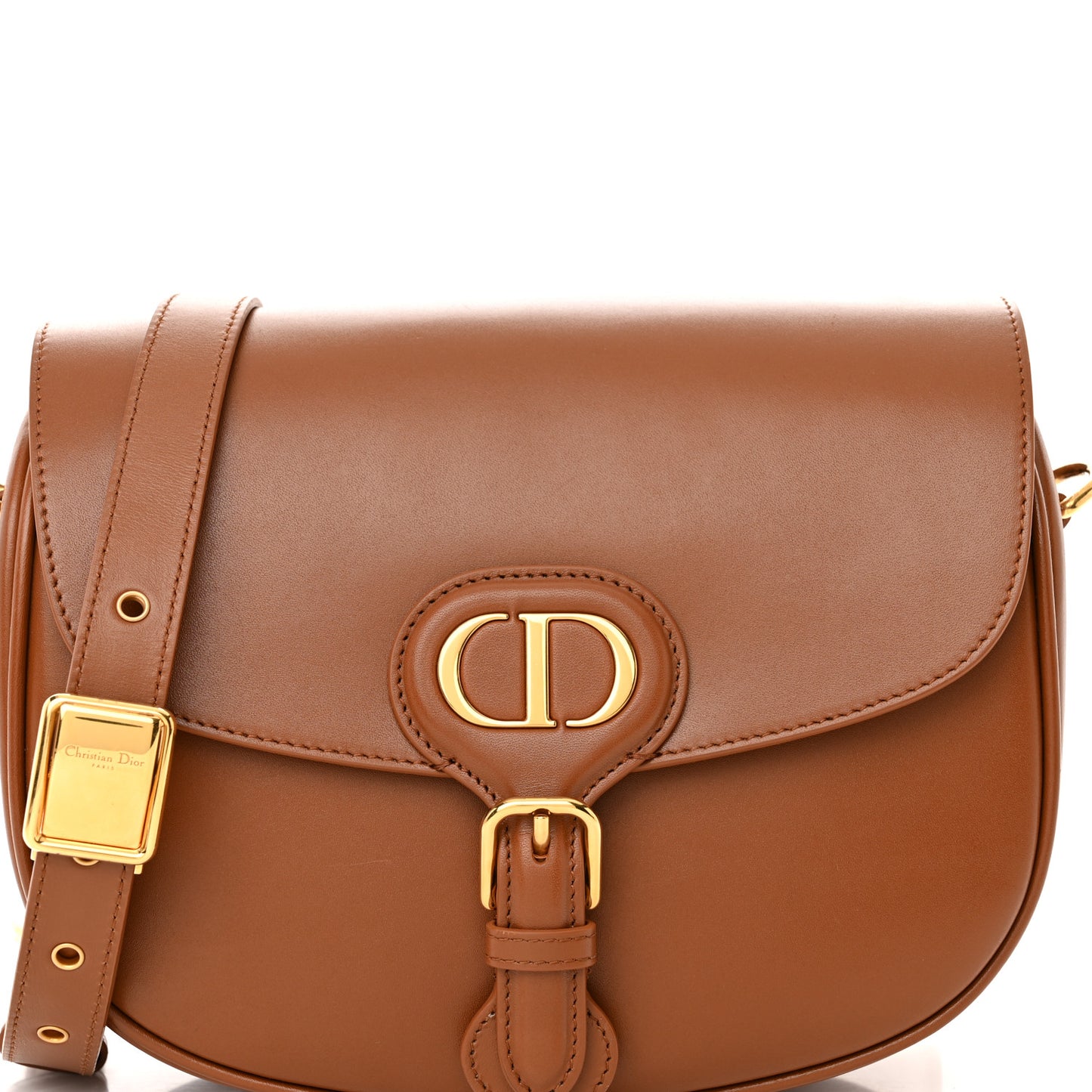 Box Calfskin Medium Bobby Flap Camel