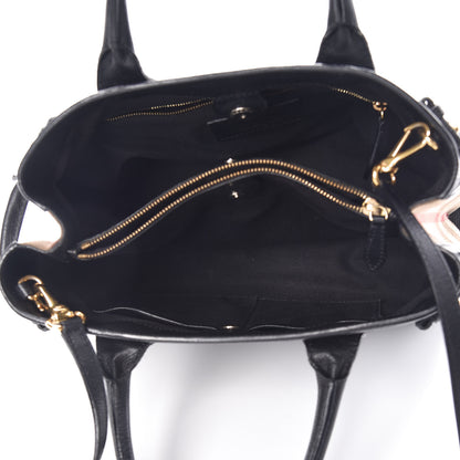 Burberry Smooth Calfskin Medium Banner Tote Black 8 of 20