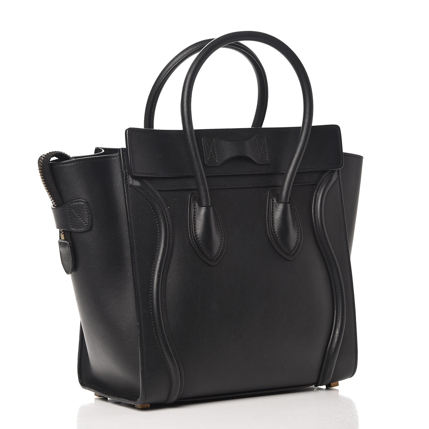 Celine Smooth Calfskin Micro Luggage Black 3 of 10