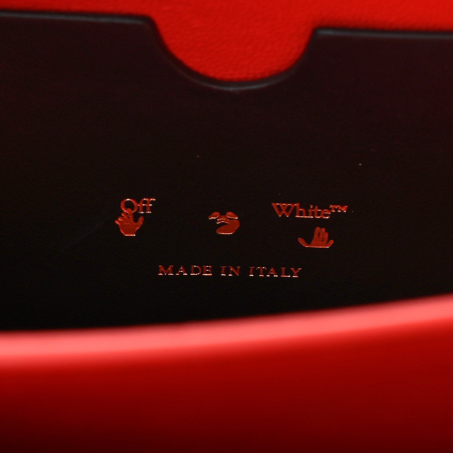 Off-White Calfskin 3D Nail Logo Shoulder Bag Black 6 of 14