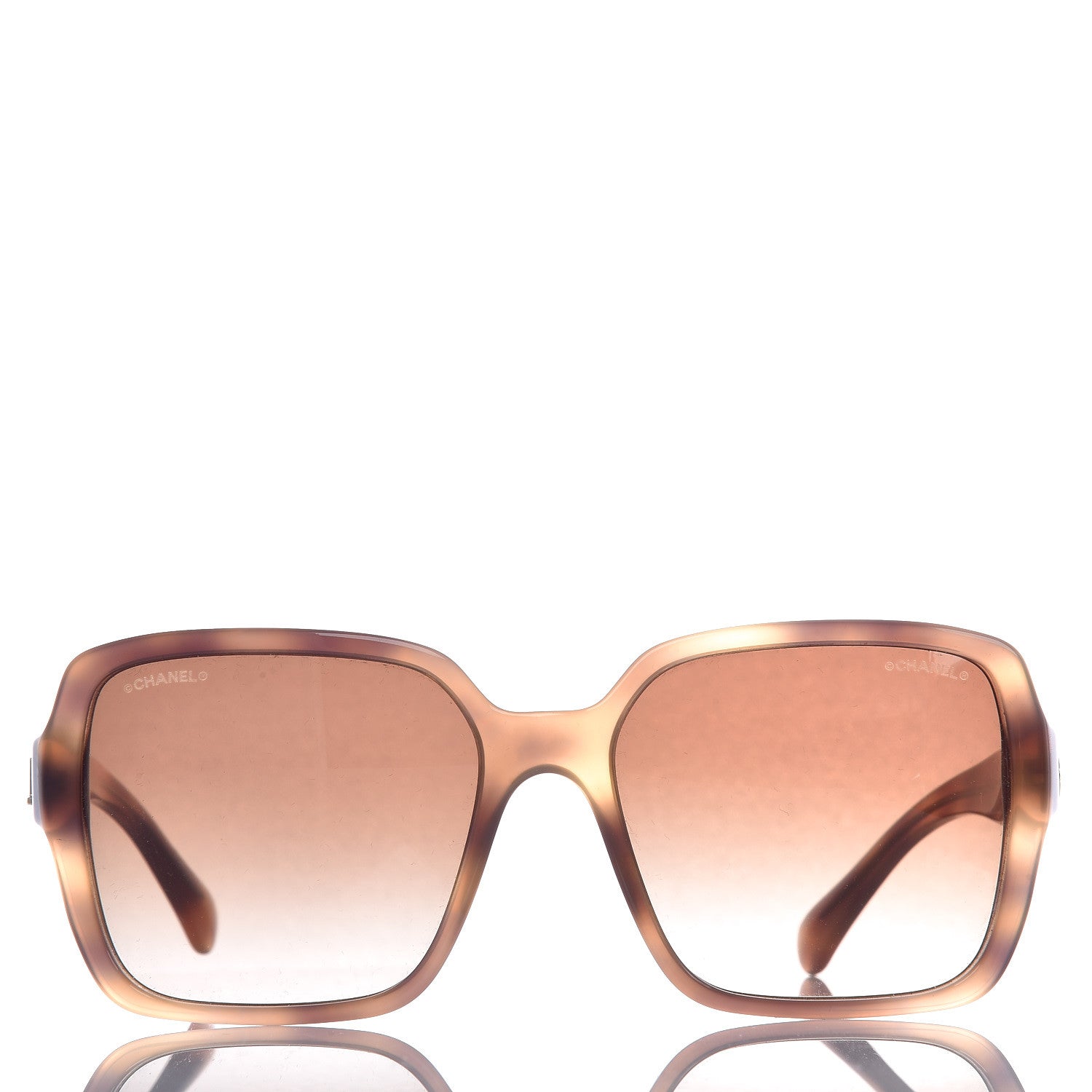 Chanel Acetate Square Sunglasses 5408 Light Tortoise 2 of 8