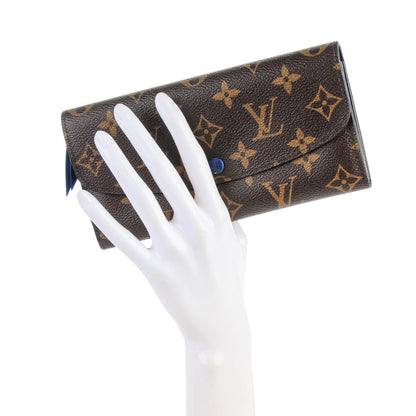 Louis Vuitton Monogram Emilie Wallet Blue 2 of 7