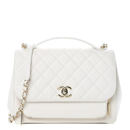Chanel Caviar Quilted Large Business Affinity Flap White 2 of 10