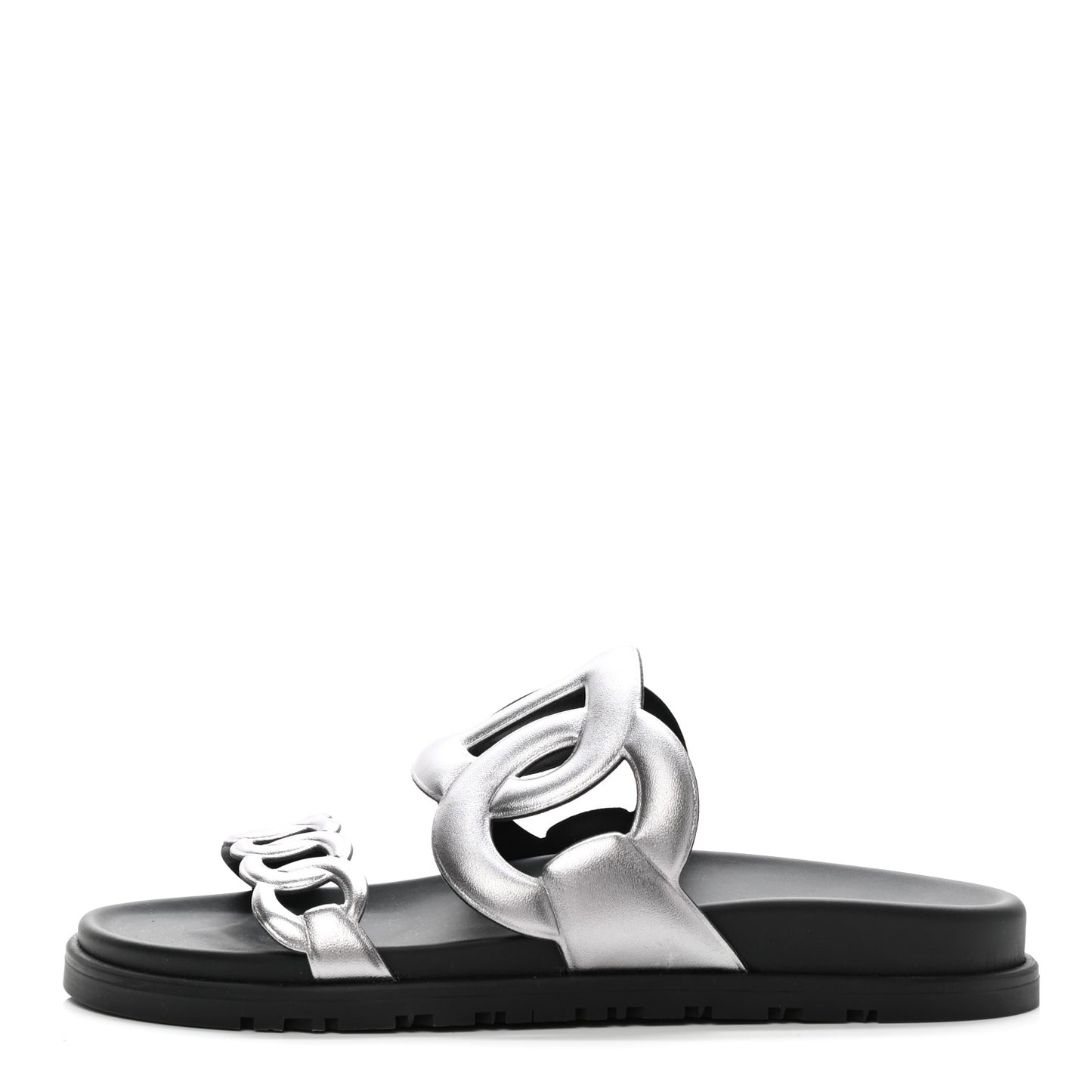 Nappa Extra Sandals 38 Gris Argent