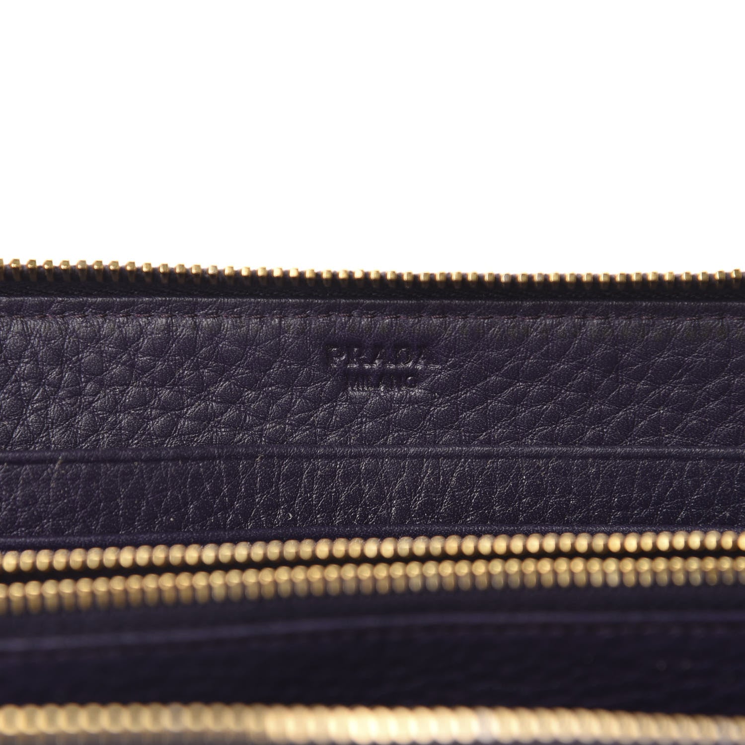 Prada Vitello Daino Zip Around Wallet Uva 9 of 10